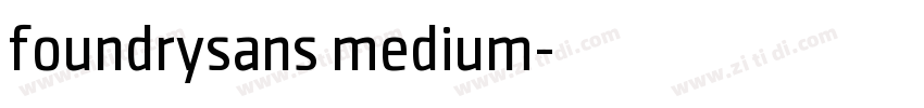foundrysans medium字体转换